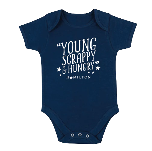 HAMILTON Young, Scrappy & Hungry Baby Grow