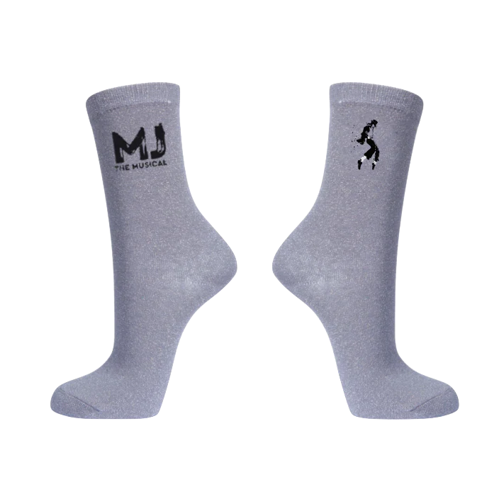 MJ THE MUSICAL Glitter Socks