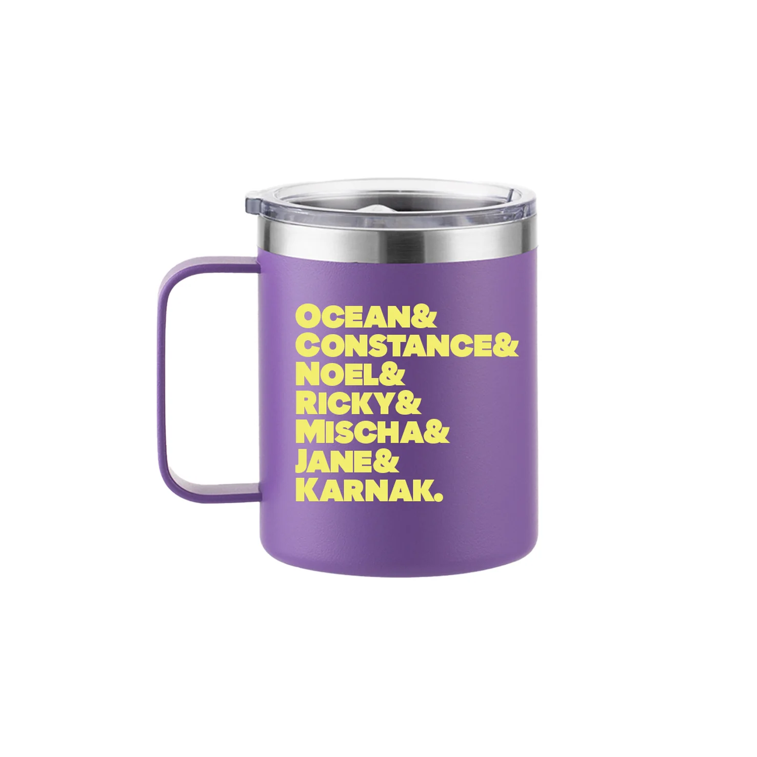RIDE THE CYCLONE - Characters Names Travel Mug